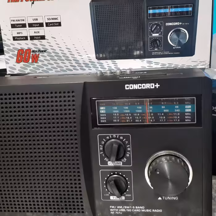 اسپیکر فلش خور و رادیویی CONCORD+ مدل RF-707U
آنتن دار