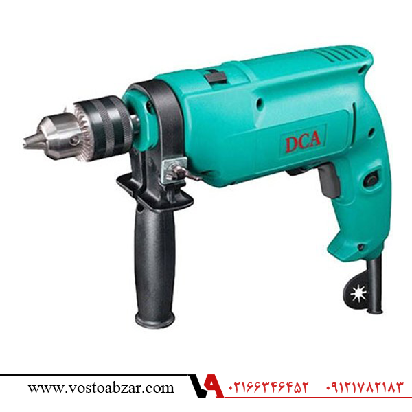 دریل 13 سه نظام آچاری چکشی 500 وات دی سی ای(DCA) مدل AZJ02-13