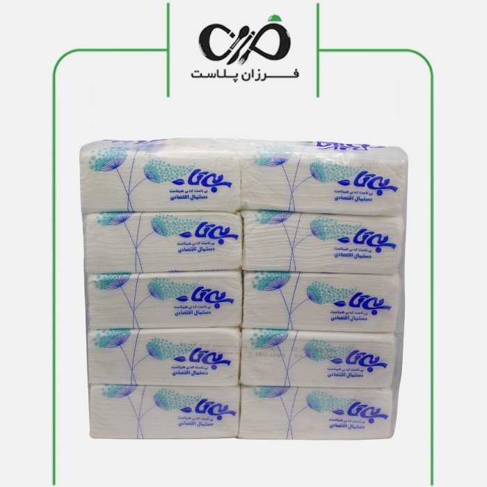 دستمال کاغذی اقتصادی بیتا خانواده ( بی تا ) 10 عددی - مرکز فروش ملزومات کافه رستوران فرزان