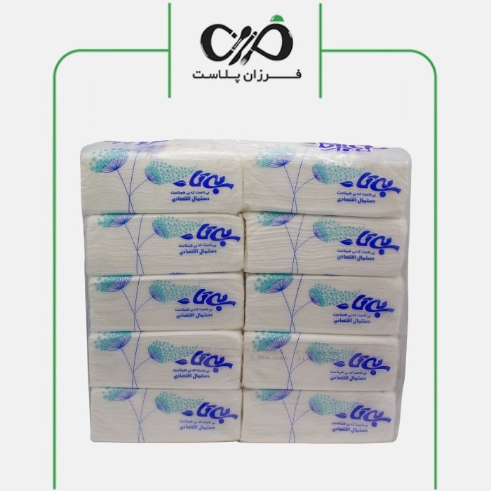 دستمال کاغذی اقتصادی بیتا خانواده ( بی تا ) 10 عددی - مرکز فروش ملزومات کافه رستوران فرزان