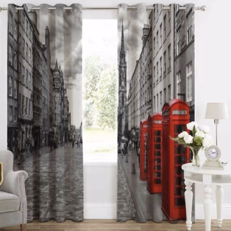 پرده چاپی  پانچ  طرح   نقاشی و منظره  کد625