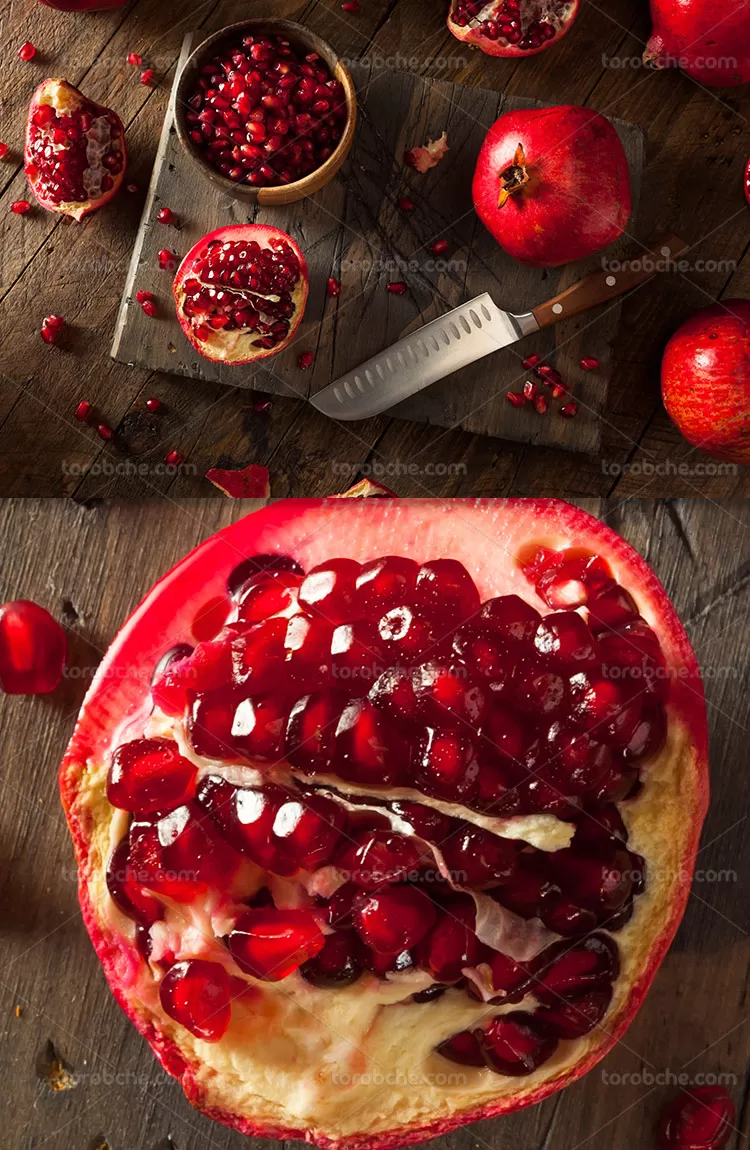 پس زمینه انار سرخ با کیفیت | گرافیک با طعم تربچه