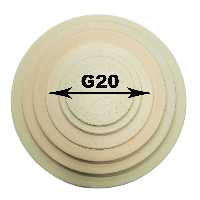 بشقاب سفالی خام قطر 20 سانتی متر بسته 3 عددی (پس کرایه)