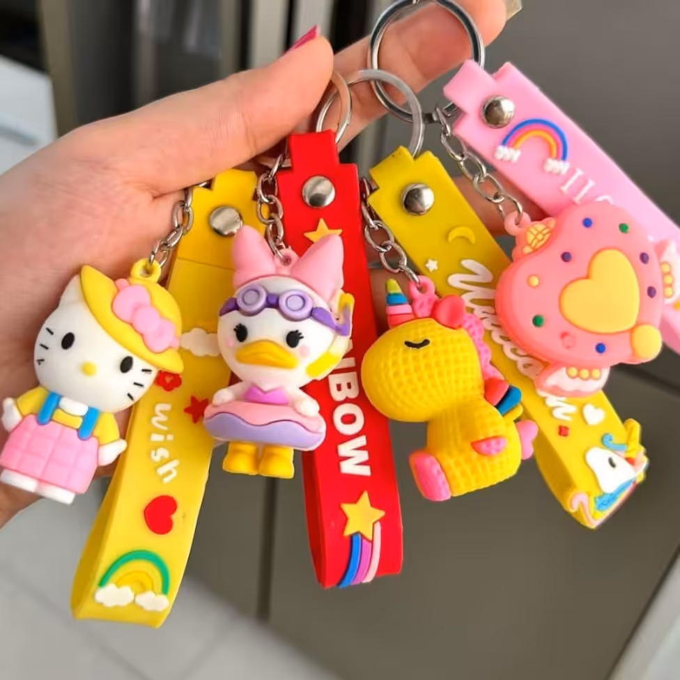 دسته کلید بند دار فانتزی و سیلیکونی