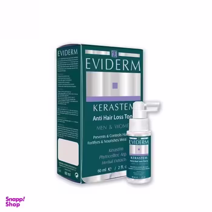 تونیک ضد ریزش مو اویدرم (Eviderm) مدل Kerastem حجم 60 میلی‌لیتر