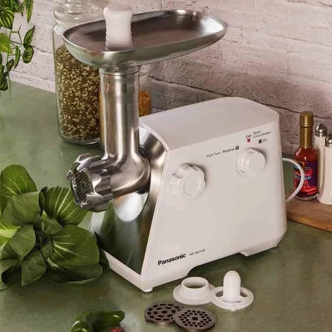 چرخ گوشت پاناسونیک اصل مدل MK-MG1560 - توان 1500 وات - ساخت مالزی - رنگ سفید