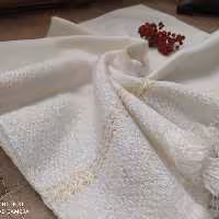 حوله استخری دست باف سفید