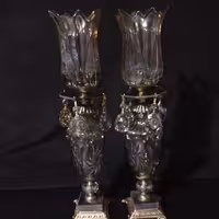 شمعدان پایه برنجی