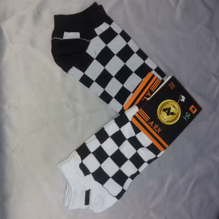 جوراب مچی نامورشطرنجی پک2تایی