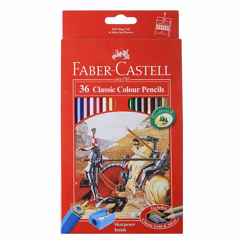 مداد رنگی 36 فابر کاستل مدل کلاسیک کد 53811