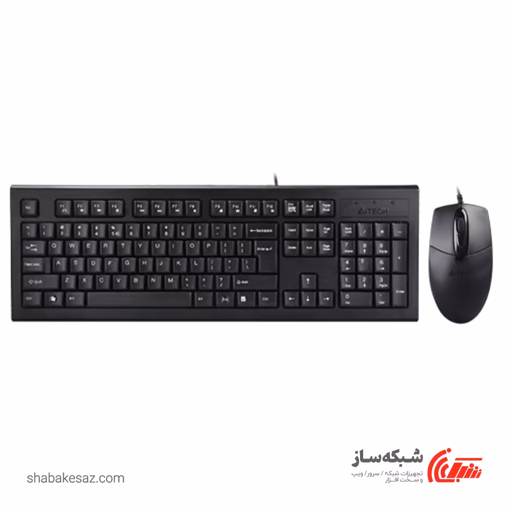 قیمت و خرید کیبورد و ماوس باسیم ای فورتک A4tech KR-8572 - شبکه ساز