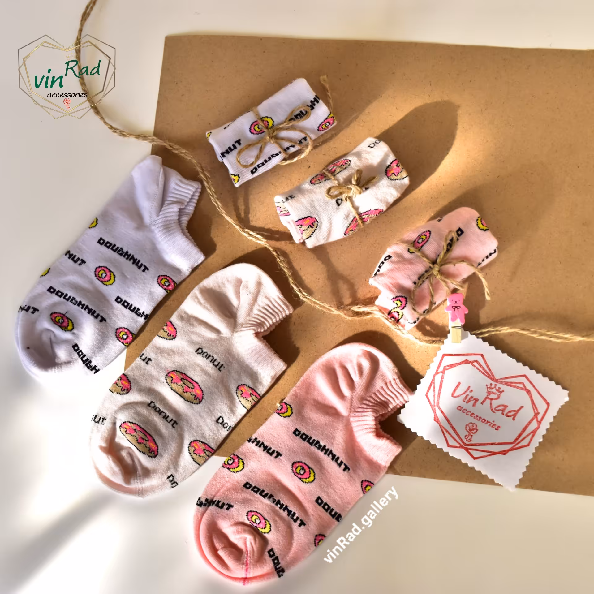 جوراب مچ قایقی طر دونات