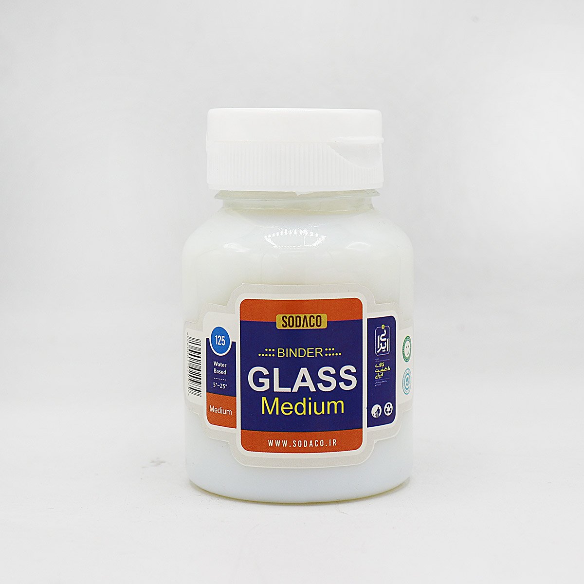 چسب بیندر یا شیشه سوداکو مدل ( glass medium ) 125ml