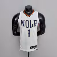 لباس سفید نیو اورلینز پلیکانز سیتی ادیشن ویژه 75 سالگی NBA