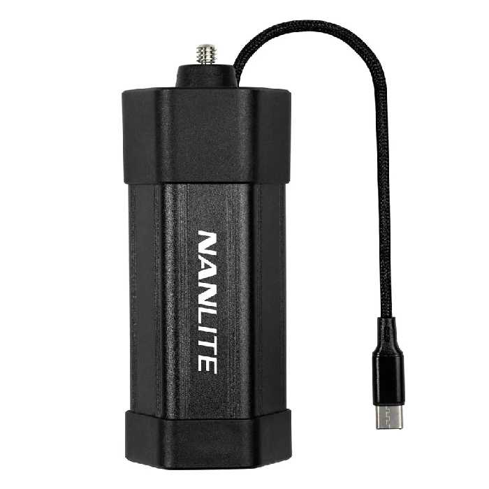باتری گریپ نانلایت Nanlite NP-F550 Battery Grip With USB-C Cable for PavoTube II 6C and LitoLite 5C