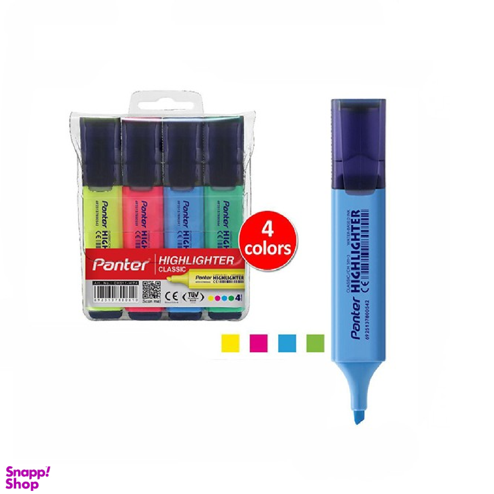 ماژیک علامت زن پنتر (panter) مدل کلاسیک بسته 4 عددی