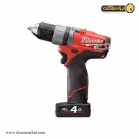 دریل شارژی چکشی میلواکی براشلس لیتیوم 12 ولت مدل M12 CDD-402X