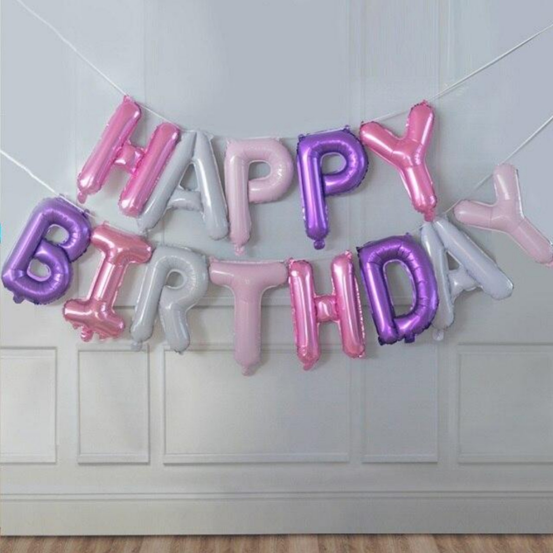 بادکنک happy birthday بنفش