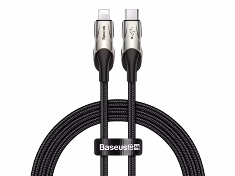 کابل شارژ و انتقال داده تایپ سی به لایتنینگ بیسوس Baseus Fish Eye Cable Type-C for iPhone 1m 18W PD
