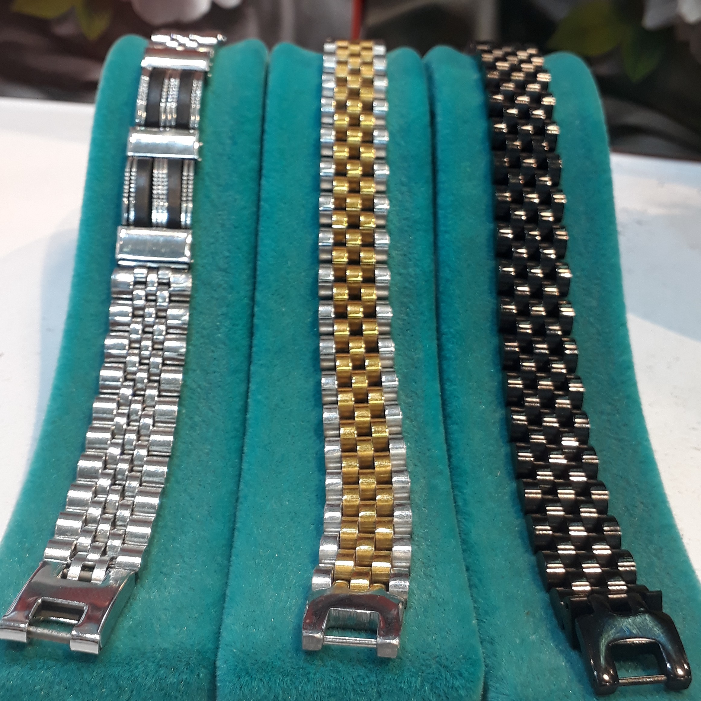 دستبند رولکس رنگ ثابت ضد حساسیت قفل اصلی 