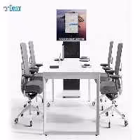 میز کنفرانسی پایه پروفیل نظری مدل وورک با صفحه ام دی اف