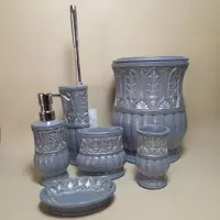 ست سرویس بهداشتی مدل تاج رنگ طوسی