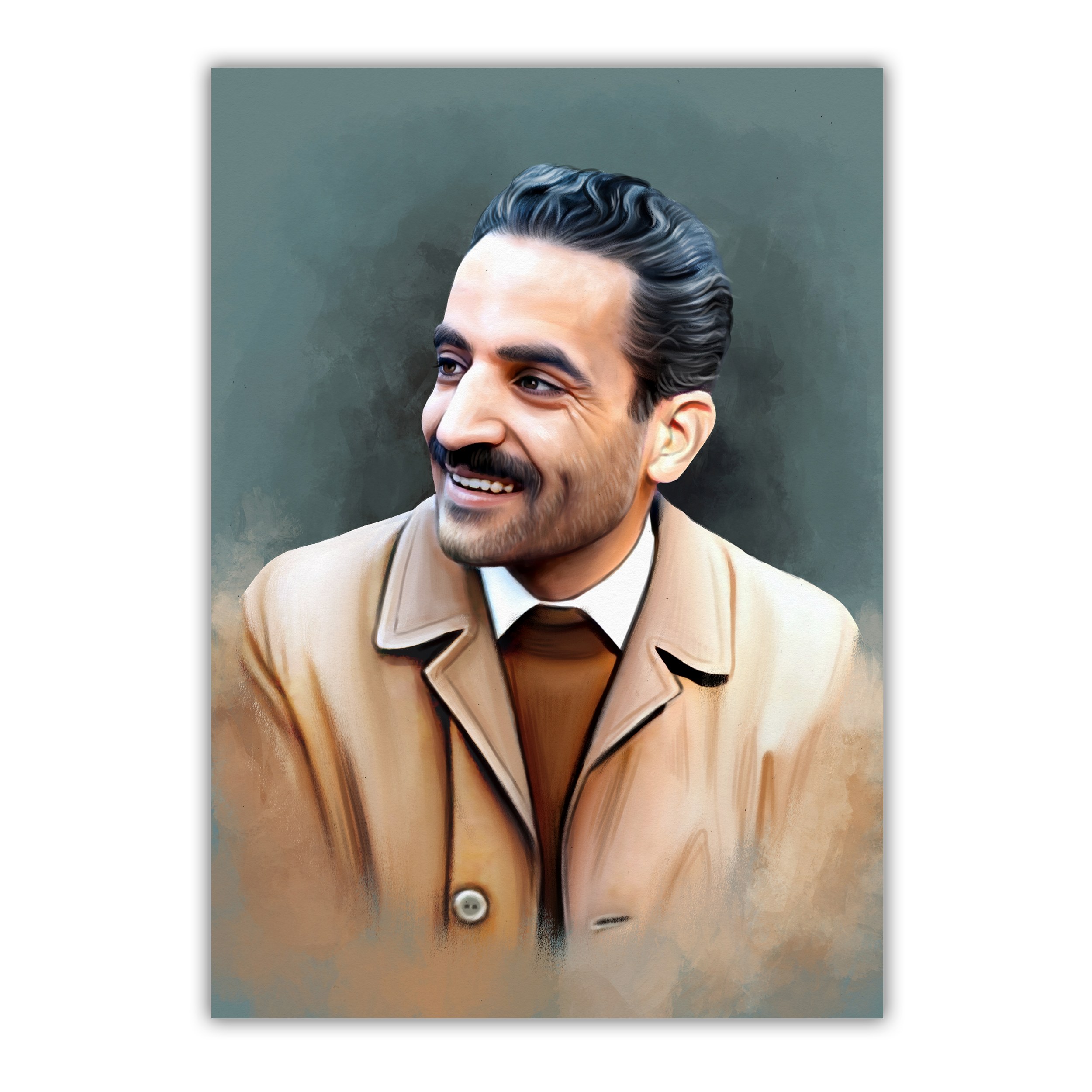 تابلو شاسی مدل شهید محمد علی رجایی سایز 20 در 28 کد 59