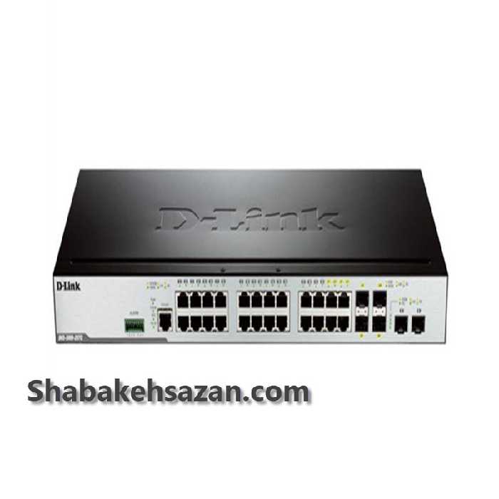سوییچ قابل مدیریت 26 پورت گیگابیت دی-لینک DGS-3000-26TC