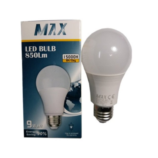 لامپ حبابی 9 وات مکس