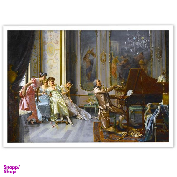 تابلو بکلیت طرح نقاشی فرانسوی مدل W-15488