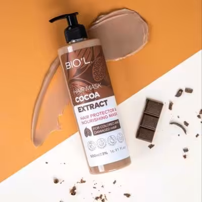 ماسک مو حاوی عصاره دانه کاکائو بیول