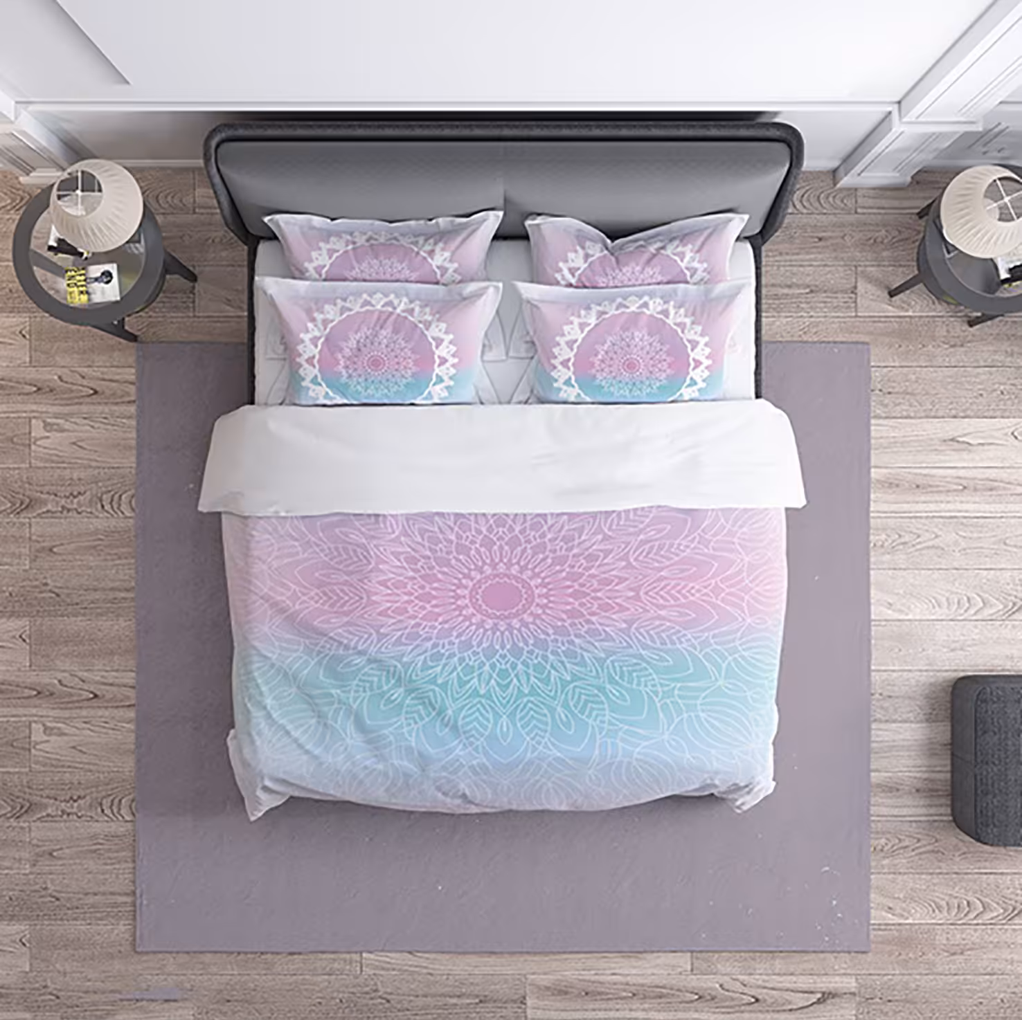 سرویس خواب کد A160 یکنفره 4 تیکه میکرو(چاپ دیجیتال)