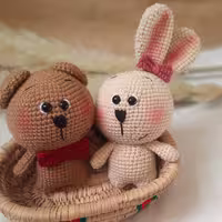 عروسک خرگوش کله گند
دستباف ناری