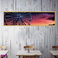 تابلو بکلیت طرح معماری شهری چرخ و فلک مدل کشیده T-7446