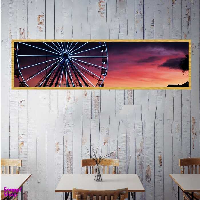 تابلو بکلیت طرح معماری شهری چرخ و فلک مدل کشیده T-7446