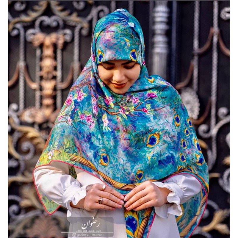 روسری طرح طاووس