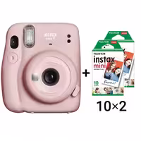 دوربین عکاسی چاپ سریع اینستکس مینی 11 فوجی   فیلم 20 تایی | FUJIFILM INSTAX MINI 11 (Blush Pink)