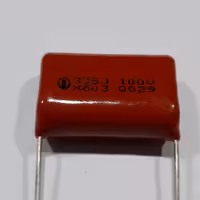 خازن پلی استر 3.3 میکروفاراد  100ولت بسته 6 عددی مدل 100v-335