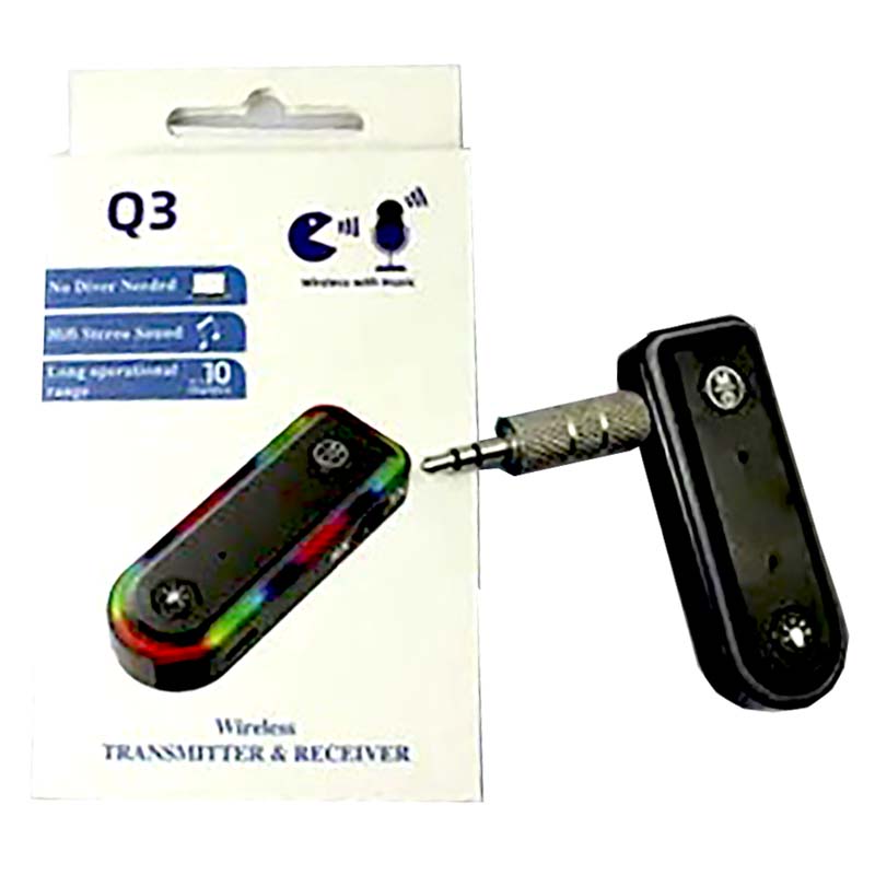دانگل بلوتوث USB ماشین Q3 RGB AUX