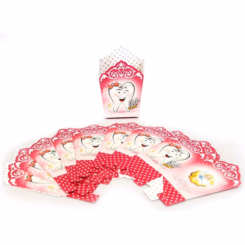 پاپ کورن تم تولد دندونی دخترانه (تم تولد .تم تولد دخترانه .تم تولد پسرانه .تم تولد دندونی .تم تولد جدید .پاپ کورن دندونی