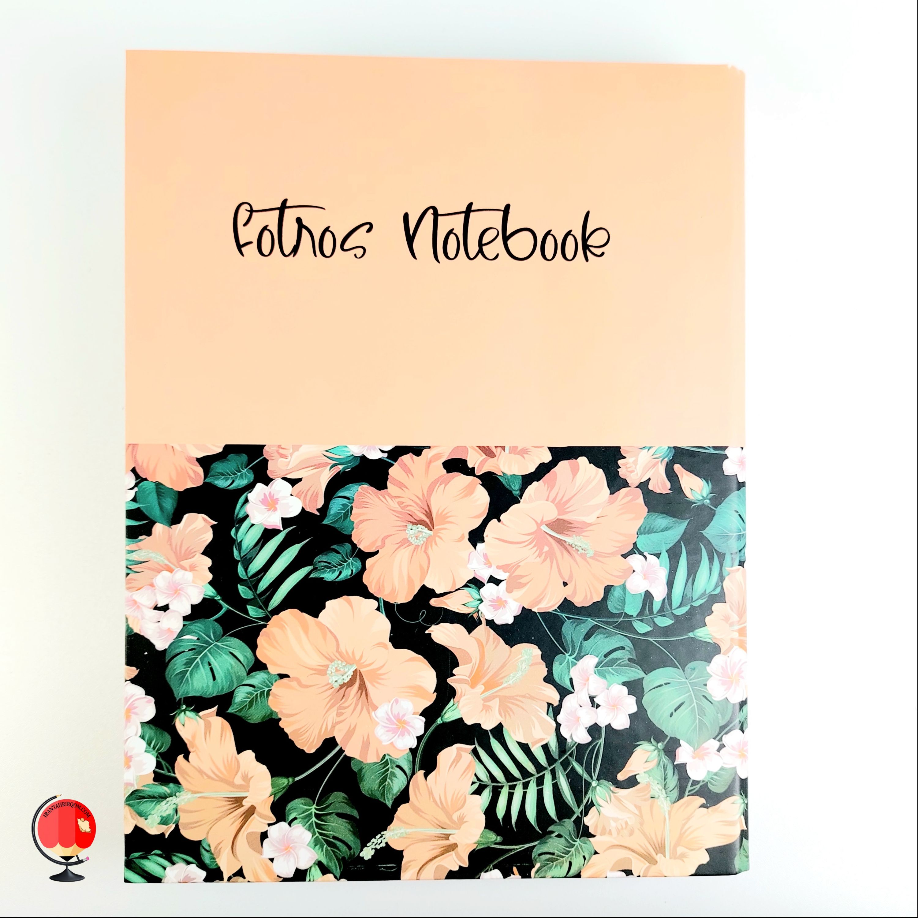 دفتر کلاسوری فطرس 100 برگ طرح گل  گلبهی کد 3561