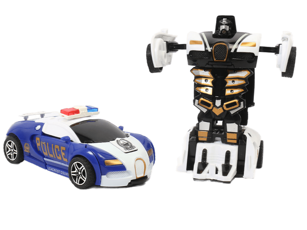 ماشین پلیس و ربات تبدیل شونده قدرتی اسباب بازی