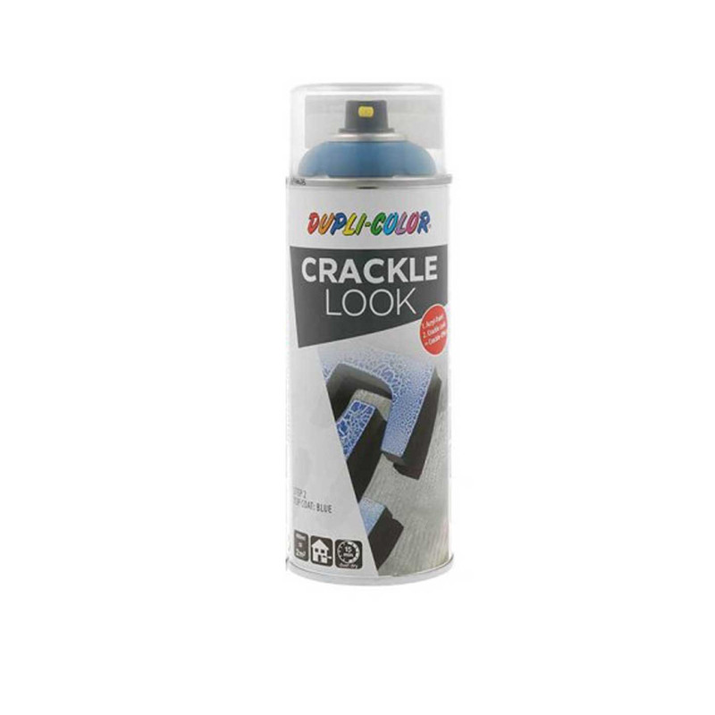 اسپری رنگ ترک آبی دوپلی کالر مدل CRACKLE LOOK حجم 400 میلی لیتر