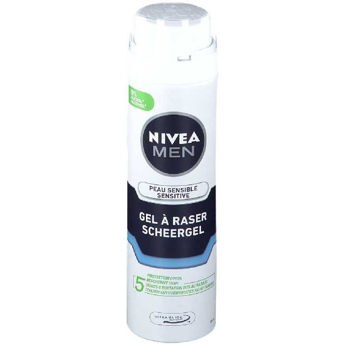 ژل اصلاح مردانه نیوآ مدل پوست های حساس  gel a raser حجم 200 میل