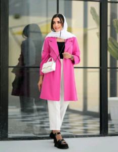 مانتو کتی زنانه کرپ مدل اسپرت لش طور