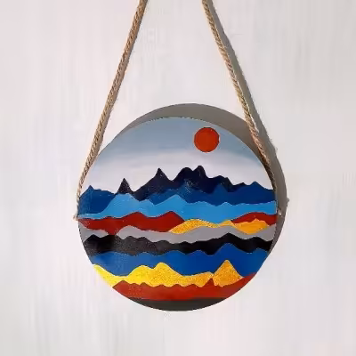 دیوار کوب چوبی طرح فانتزی