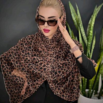 شال توری پلنگی مجلسی دامنی