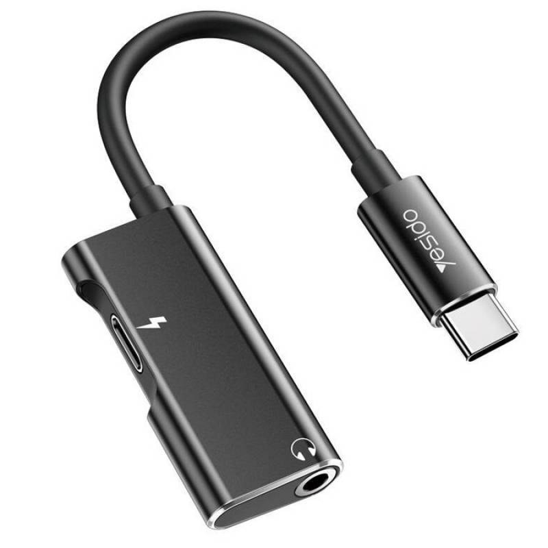 مبدل Type-C به جک 3.5 میلی متری و Type-C یسیدو مدل YAU-22