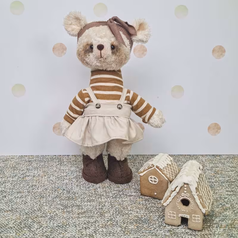 عروسک دست ساز مدل خانم خرس کد 6440021