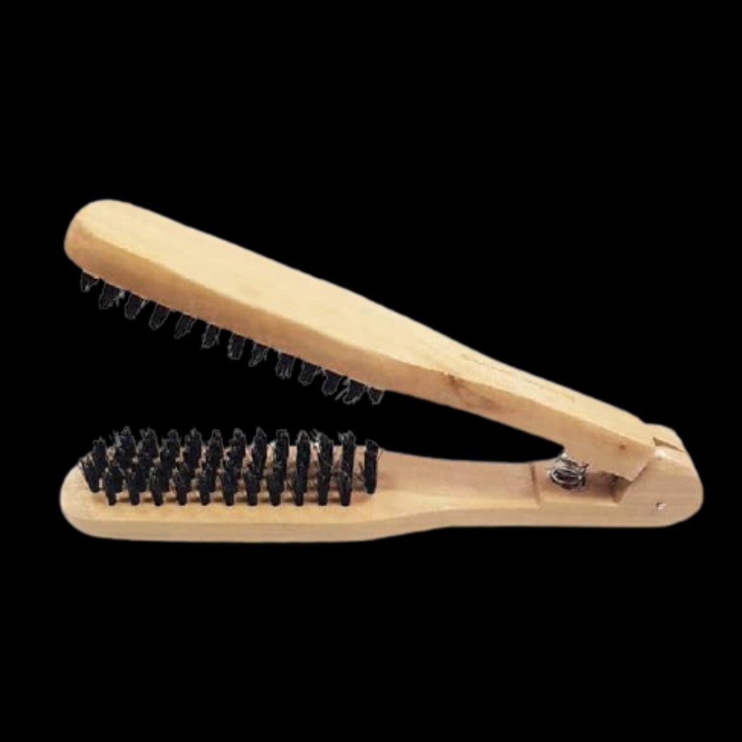 برس چوبی دوطرفه با الیاف نسوز مخصوص اتو کشی و کاربا مواد